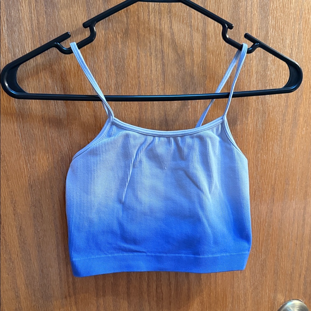 Art Class Blue Ombre Crop Top